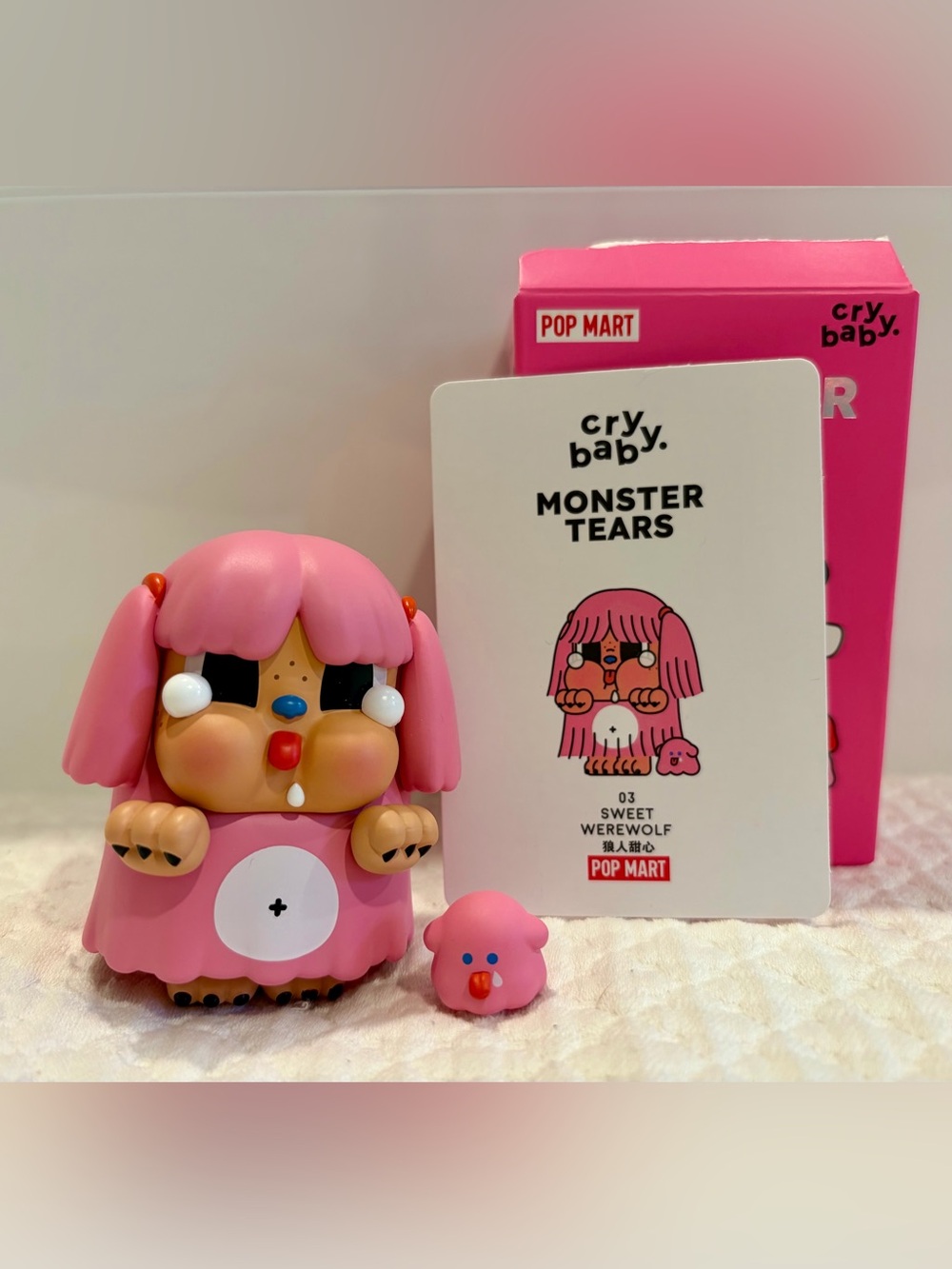 PopMart Crybaby Monster Tears Figure - Sweet Werewolf